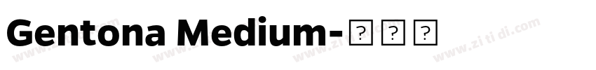 Gentona Medium字体转换